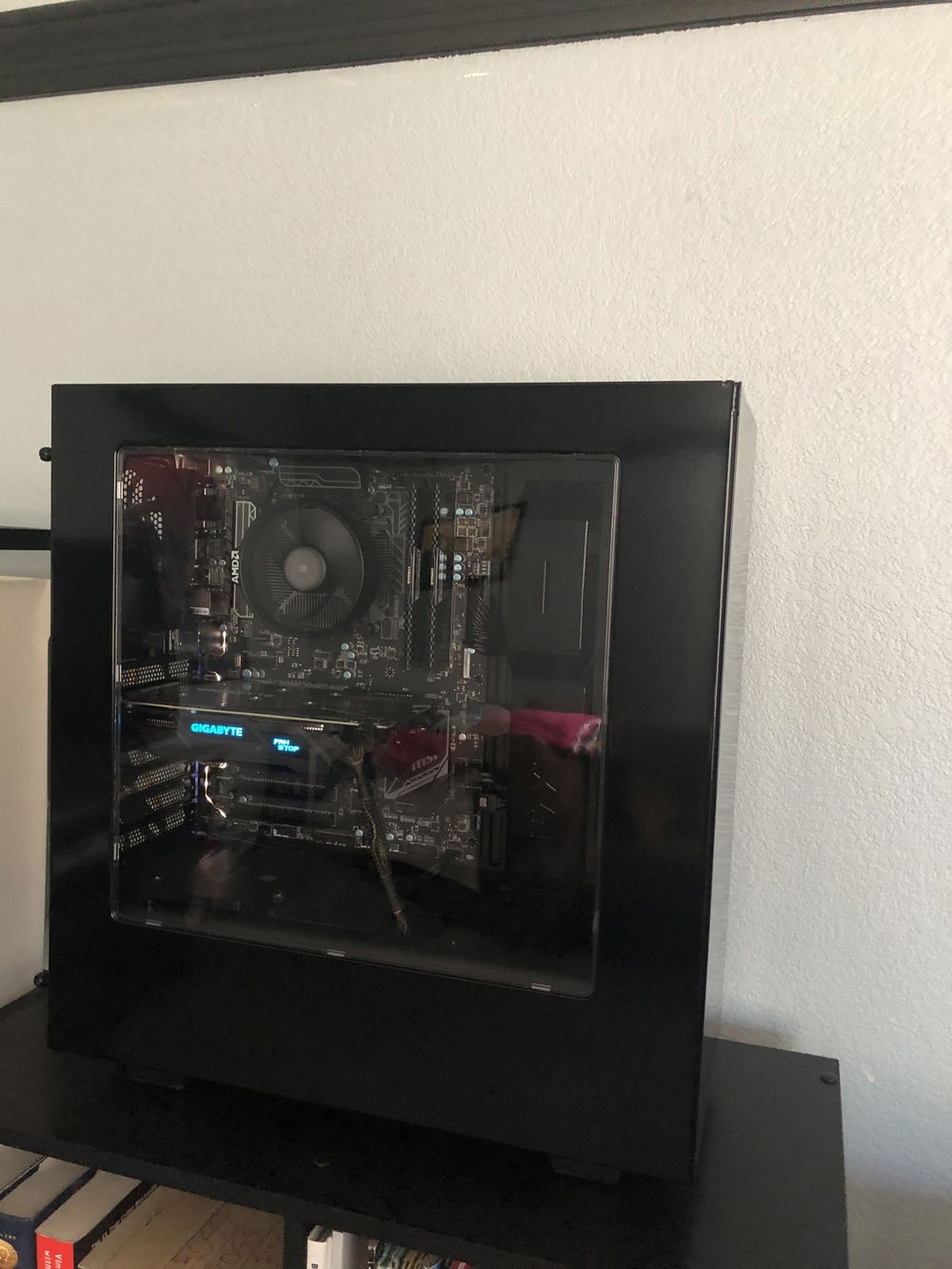 My pc with the side panel