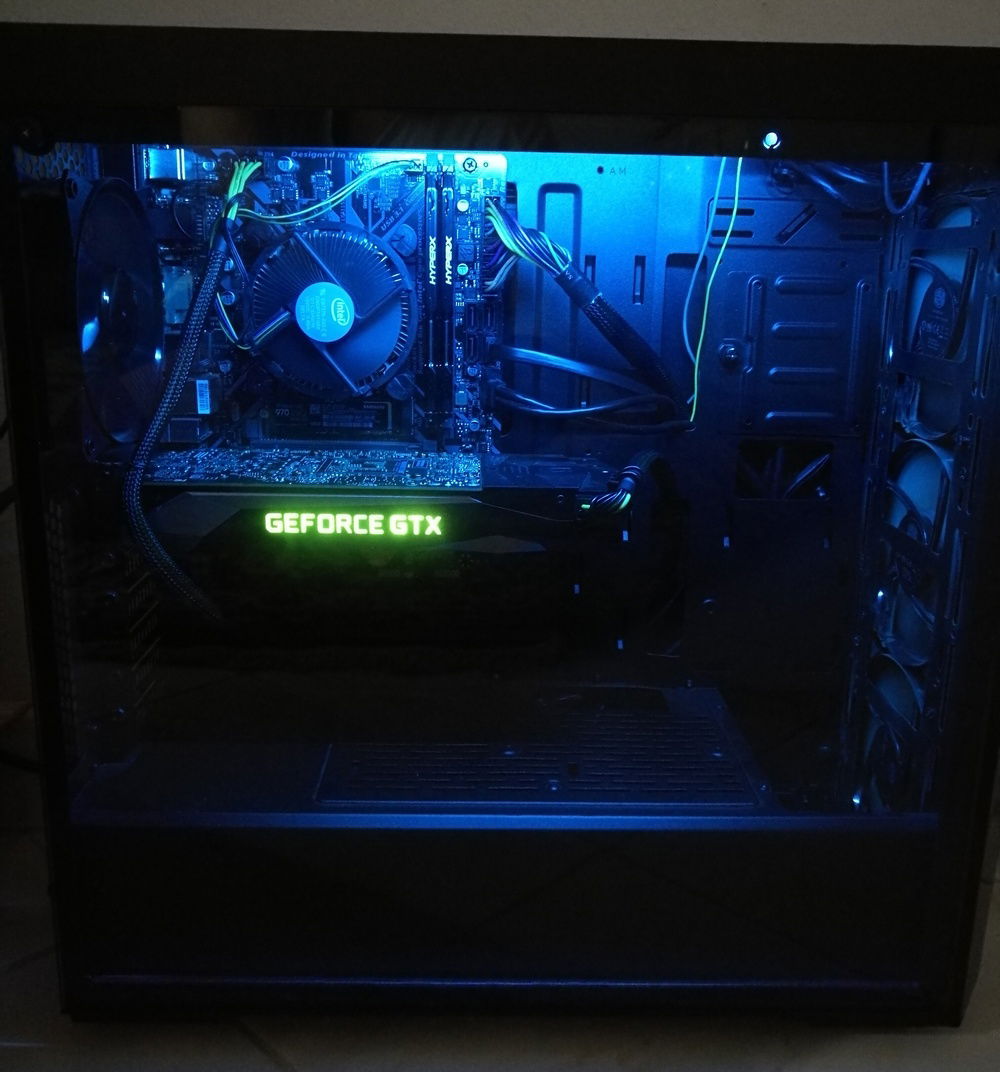 My Black and Blue PC Build
