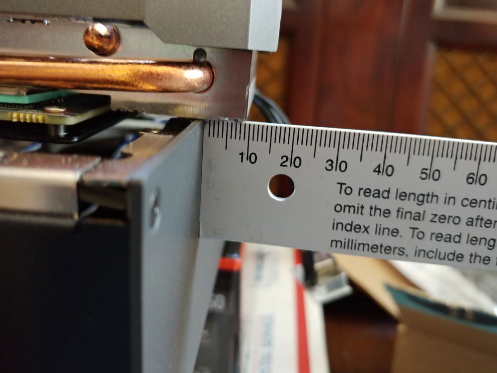 Need to push the front panel about 15-20mm