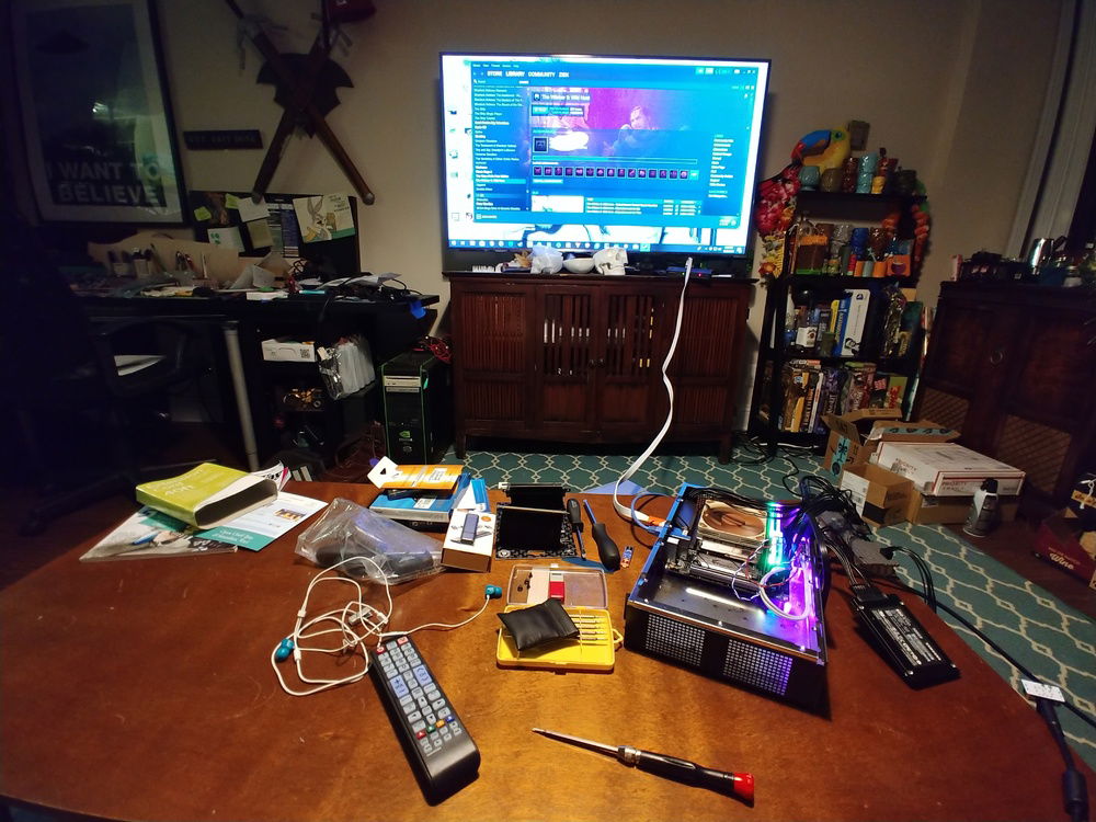 Initial test before GPU arrived