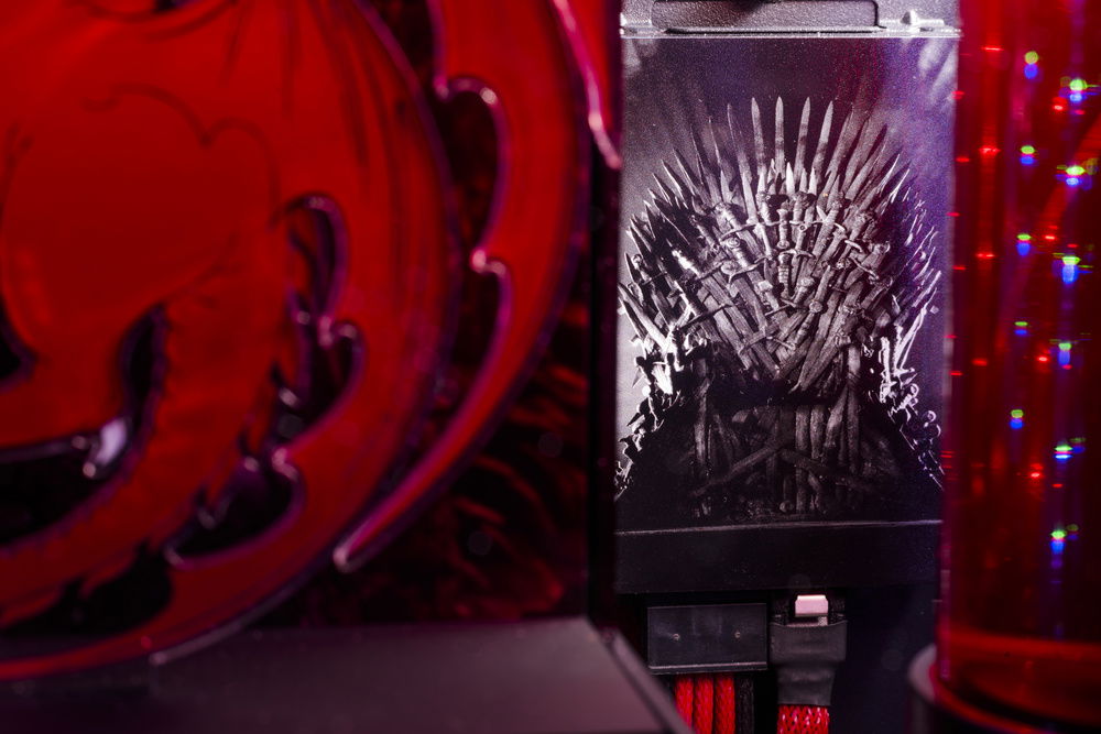 1 of the ssd with the game of thrones printed right on to acrylic and if you look closey you can see something behind the middle sigil