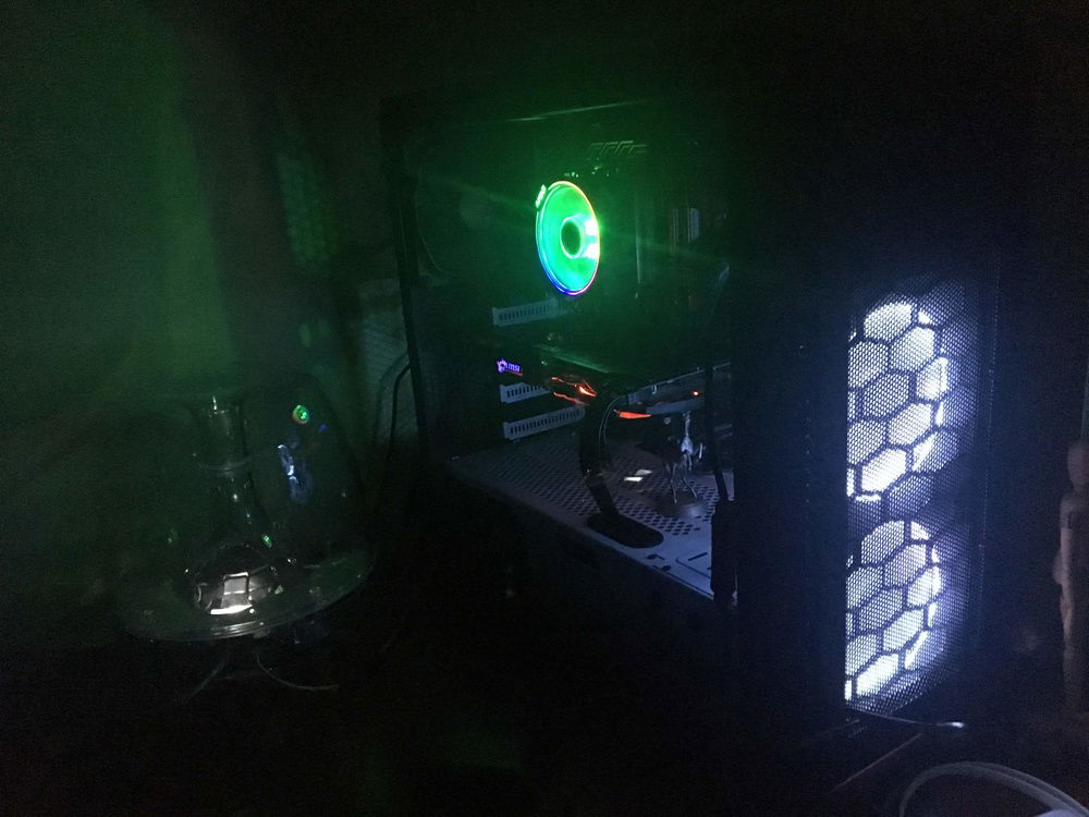 Night view before LED strip arrive