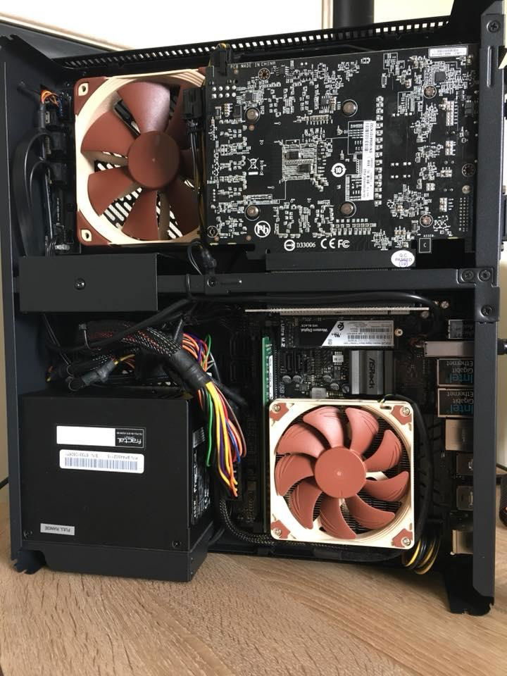 Completed build without the top case