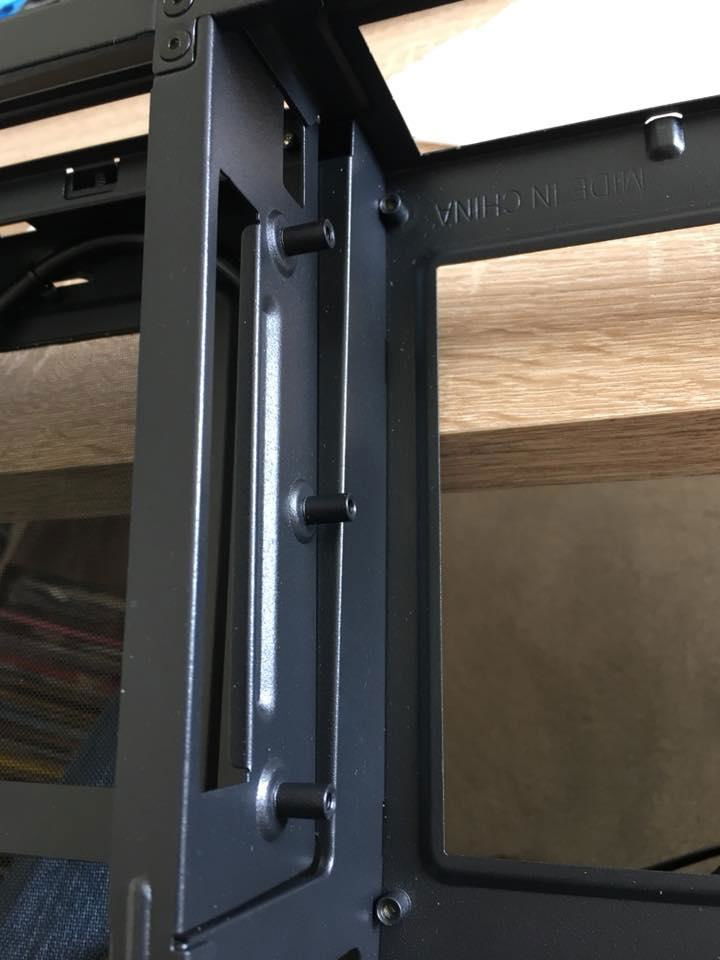 Bad quality control from Fractal Designs on this one. The chassis wasn't riveted together in alignment