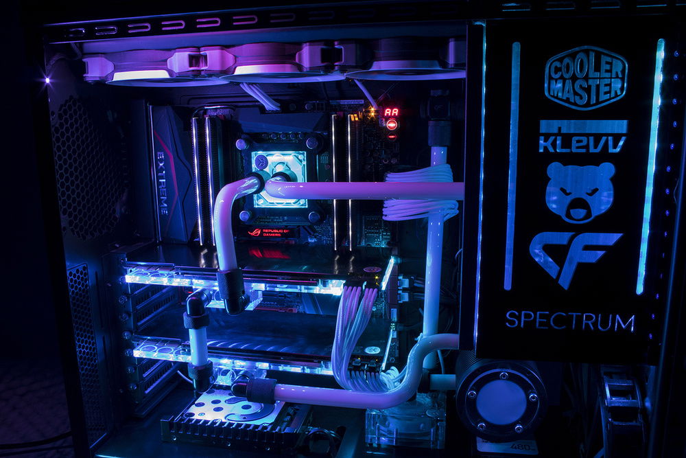 Changing colour every 5 milliseconds over meters of 60 LED per meter Addressable LED strips, creating a new picture every time