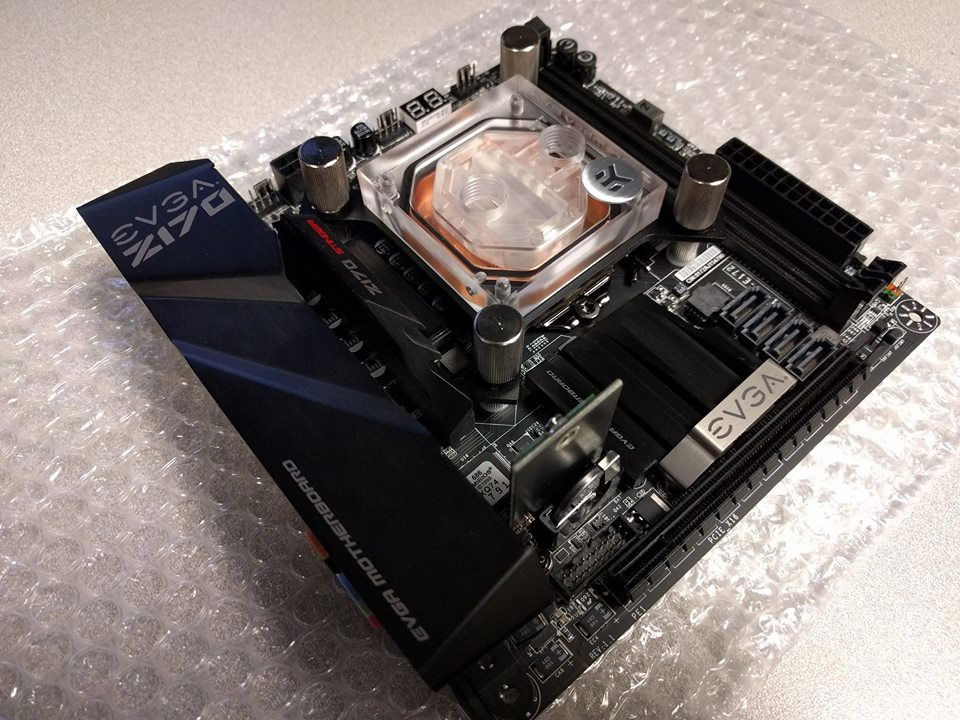 EVGA Z170 Stinger with EKWB Block