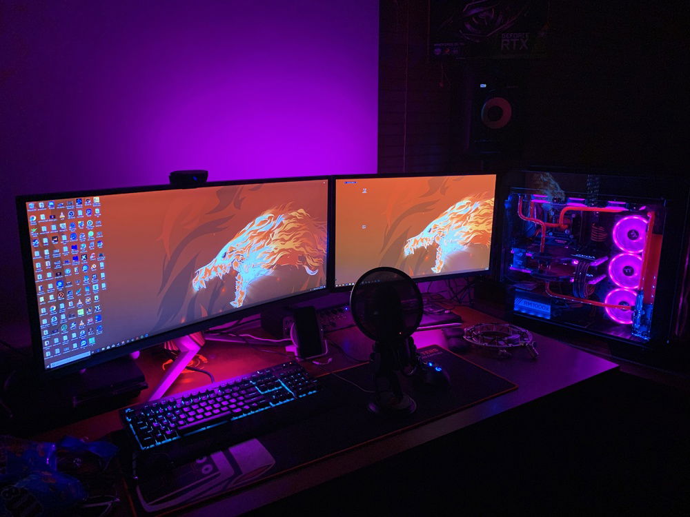 Another angle of the lighting