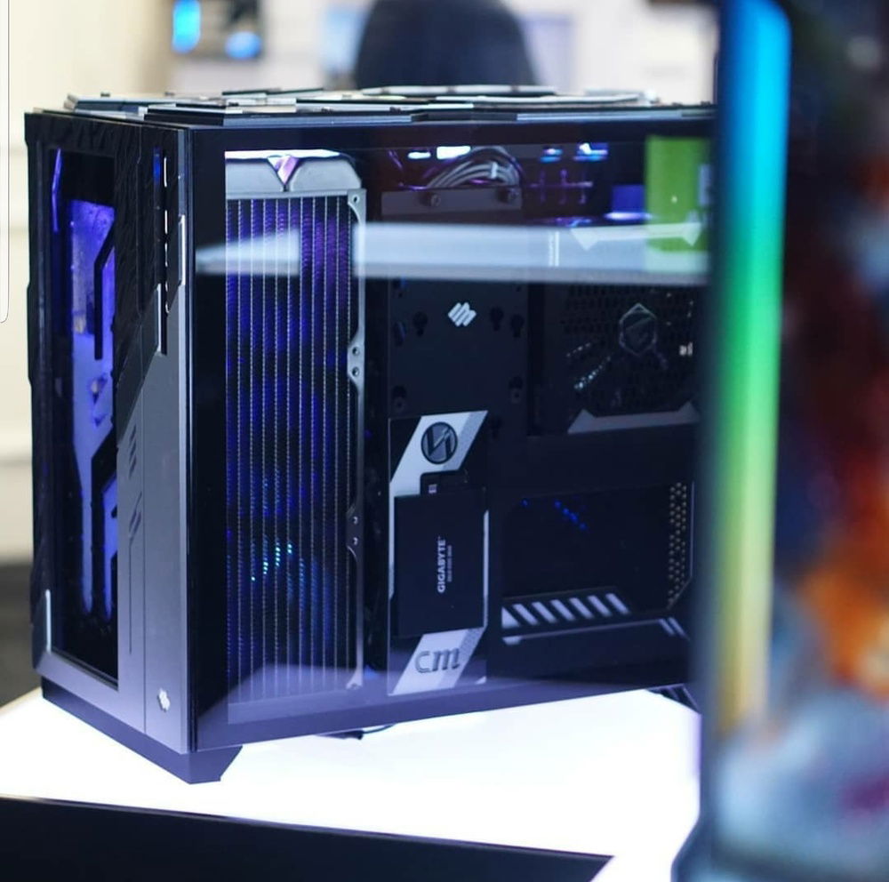 The back side of most builds or mods is hidden due to cables etc. I decided to make it a feature and display it.