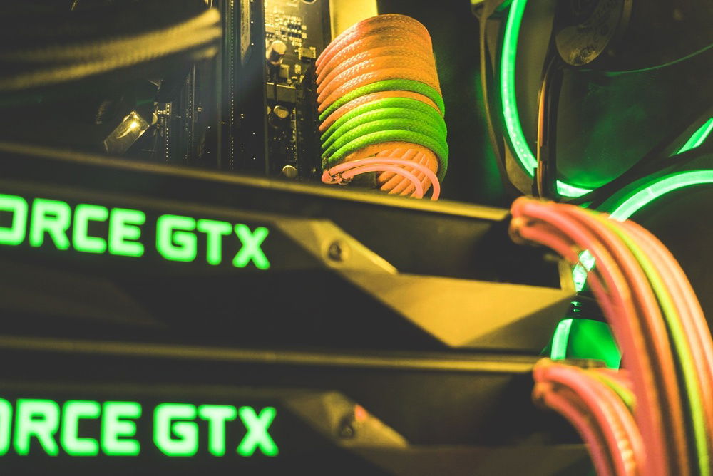 Close up of cables and el wire