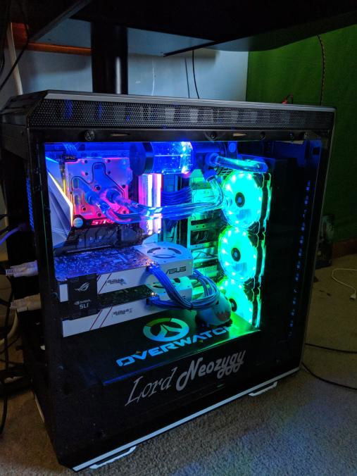 color changing with my old 970 turbos in sli