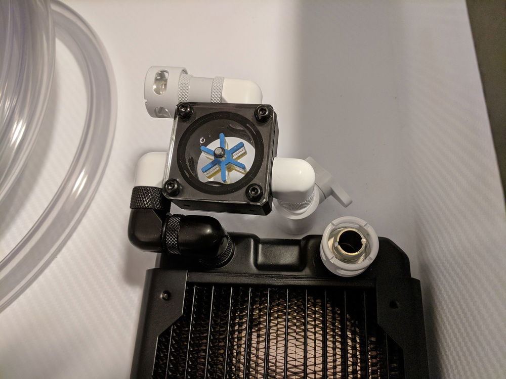 The drain port assembly (mirrored for the other side) was very difficult because of the tight corners, but I didn't have much space to work with here once all the parts were in.