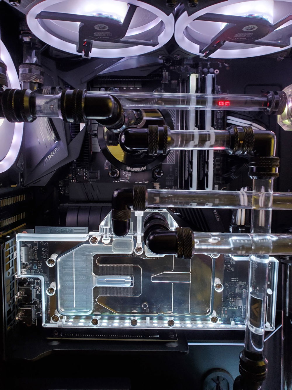 GPU and CPU with tubing