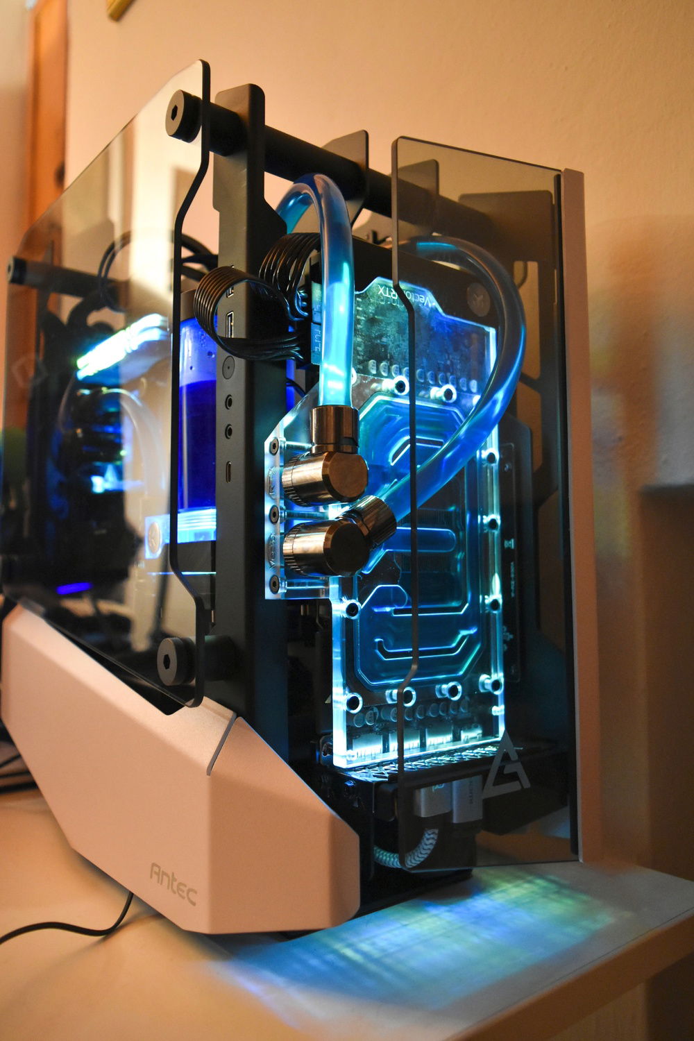 Front, GPU waterblock