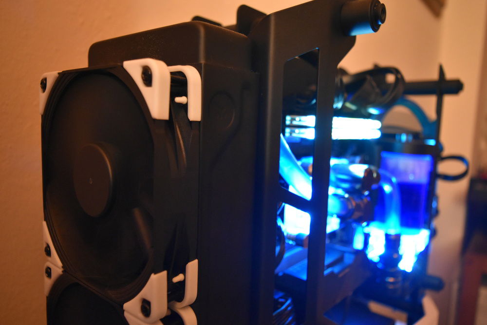 Back, radiator and fans