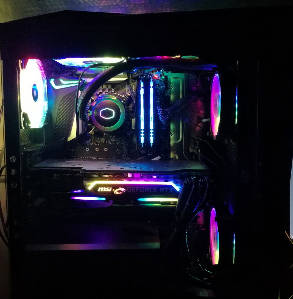 First time build, I was controlled by the pretty rainbow puke.