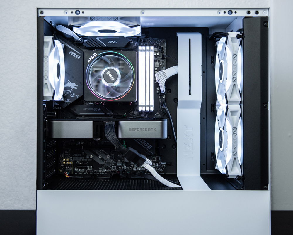 Side shot of the build