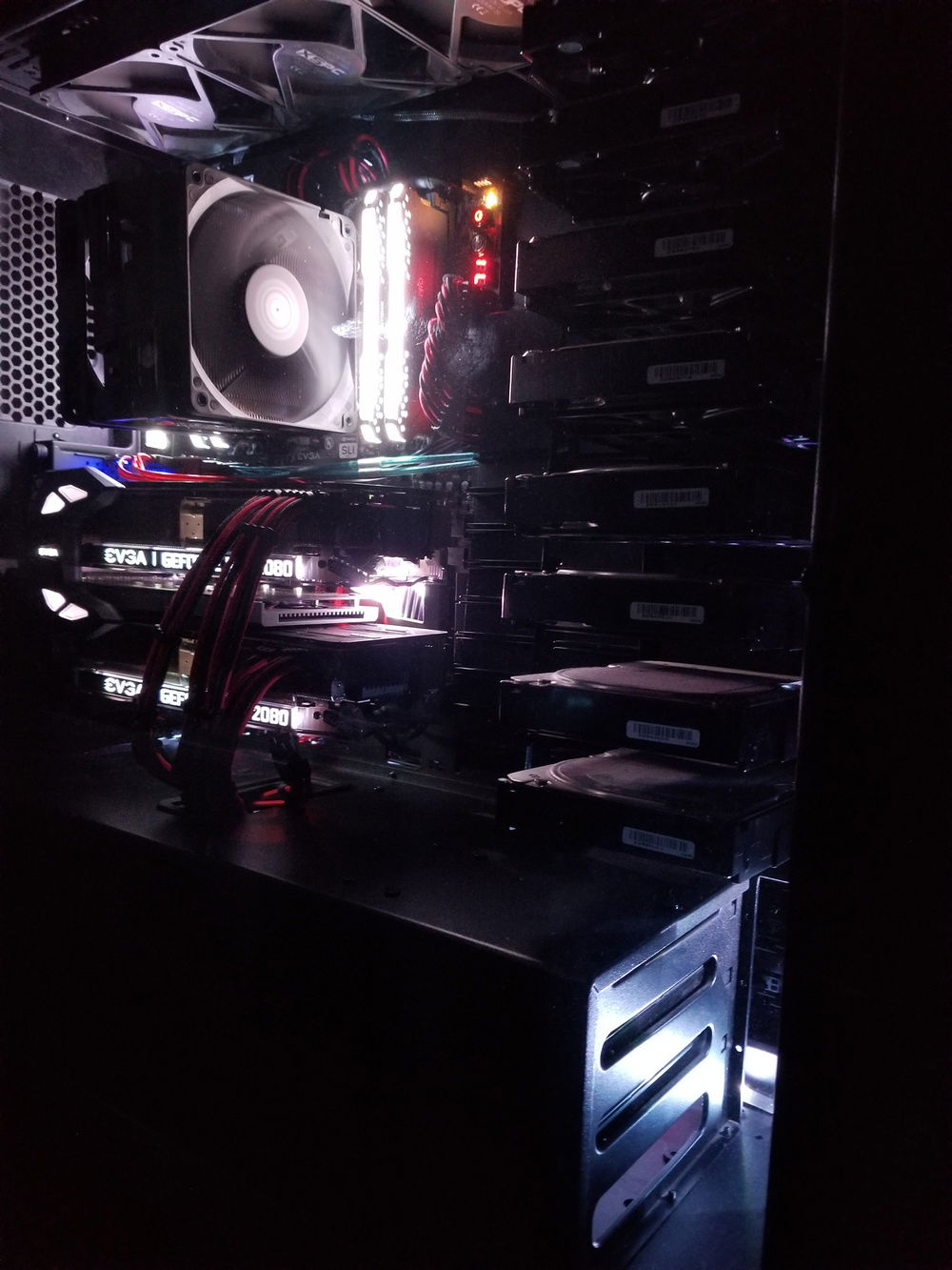 Need to add another led strip section in the front of the chassis. The glass on this anidees chassis is just really dark.