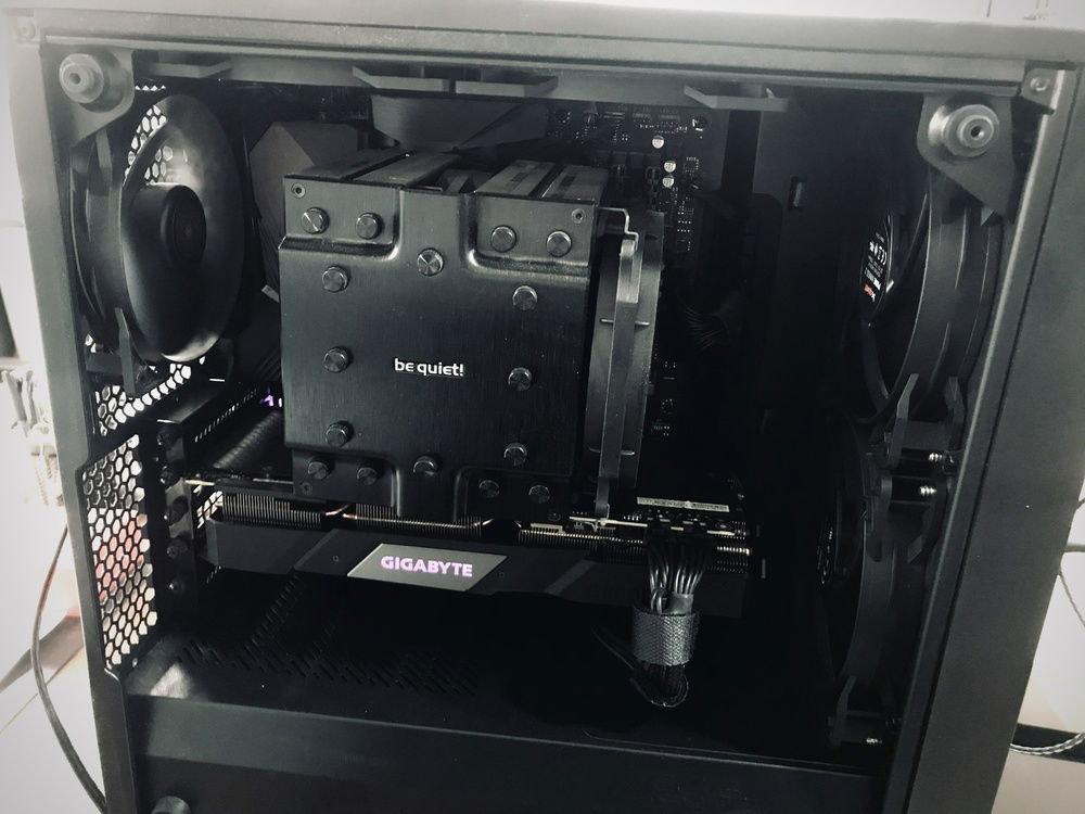 The internals, spent too long fixing up all the cables.