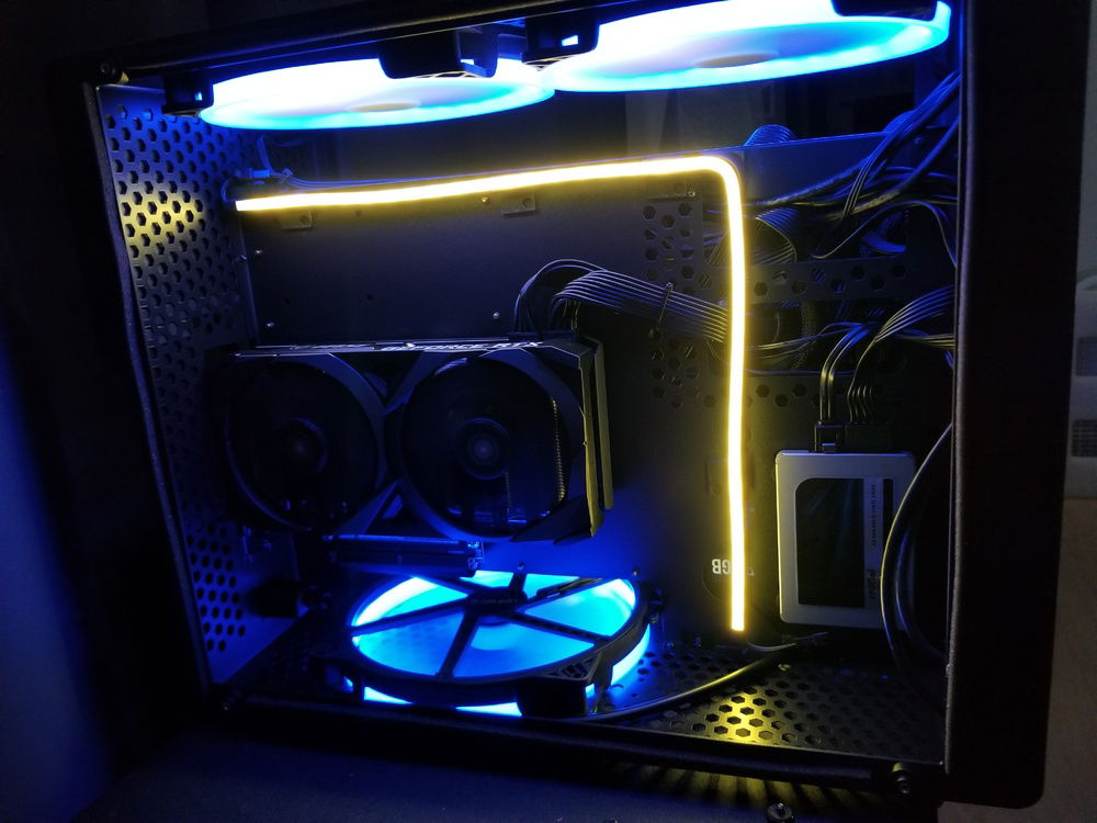 The finished build as seen from the GPU side.
