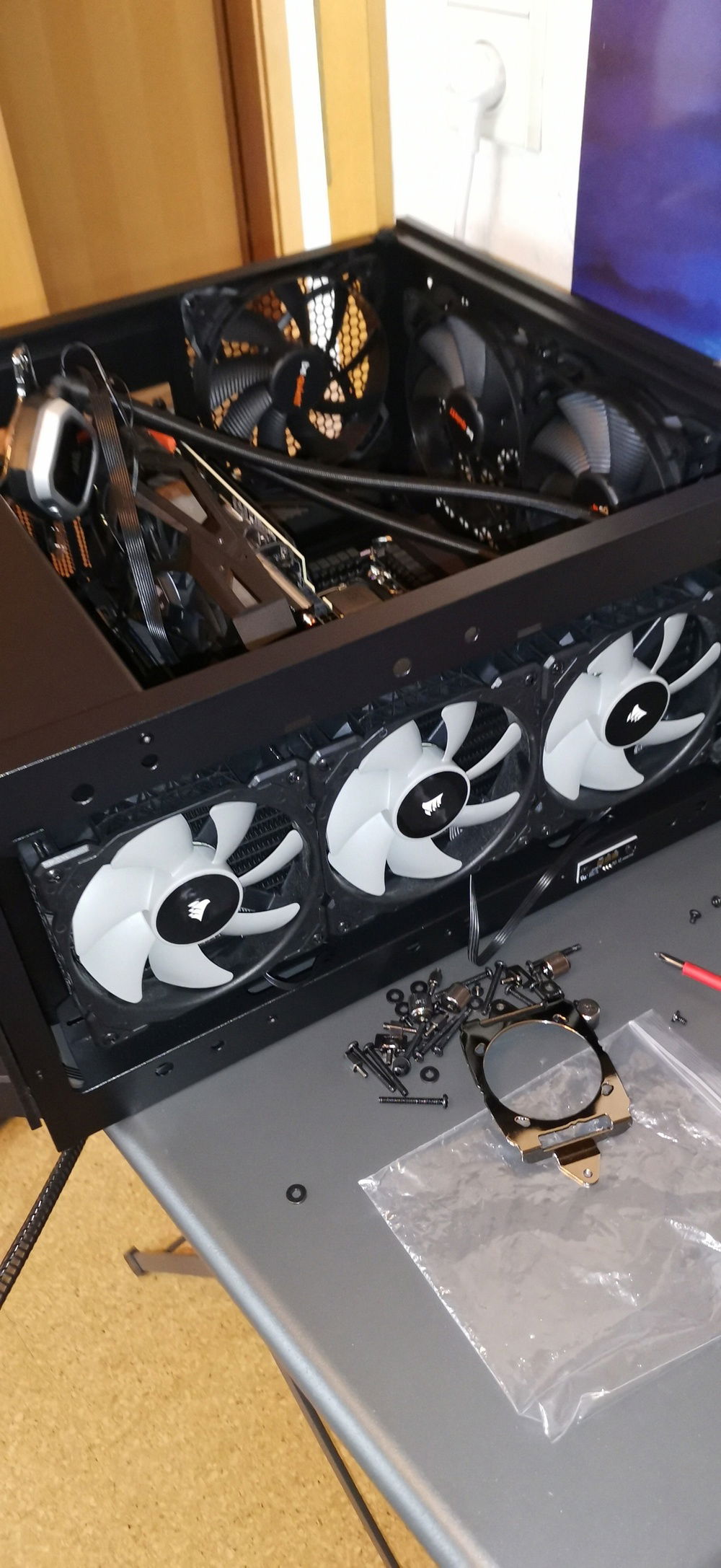 AiO assembly of the first version