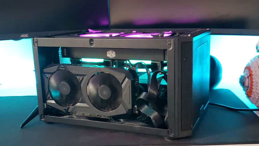 GPU-side view of pc while on.