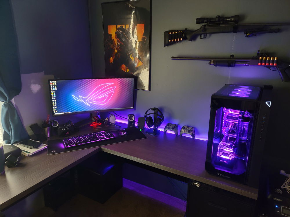 Ignore the walls in the process of paint and putting down flooring.