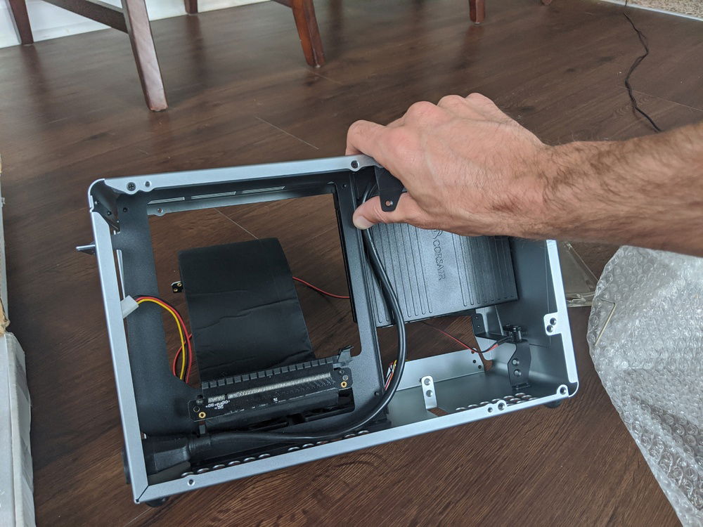 Empty case, before any mods or parts(except the PSU installed)