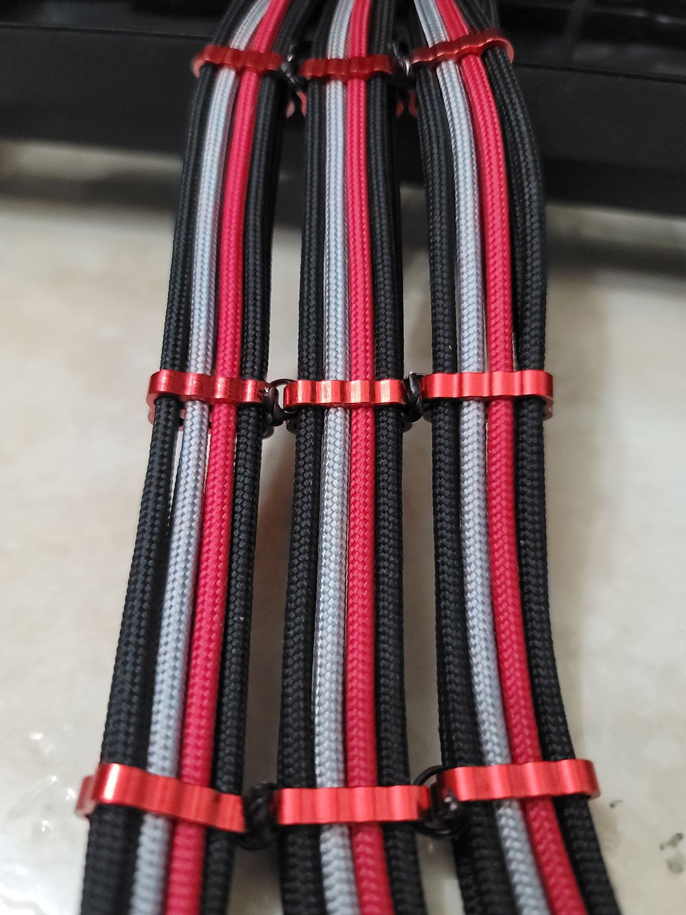 Held together with twist or zip ties for a controlled flow without new combs.