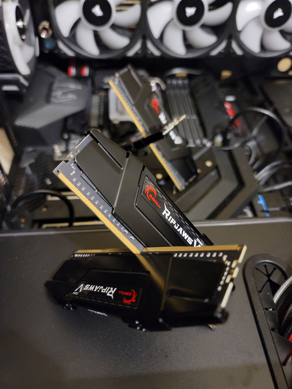 Ram it in. Wait, it doesn't work like that?