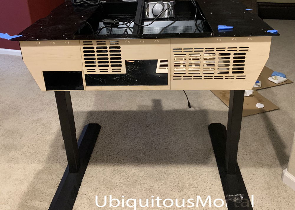 The back panel was split into 3 laser cut pieces of maple veneer. all measured with a caliper and re-drawn in LightBurn software