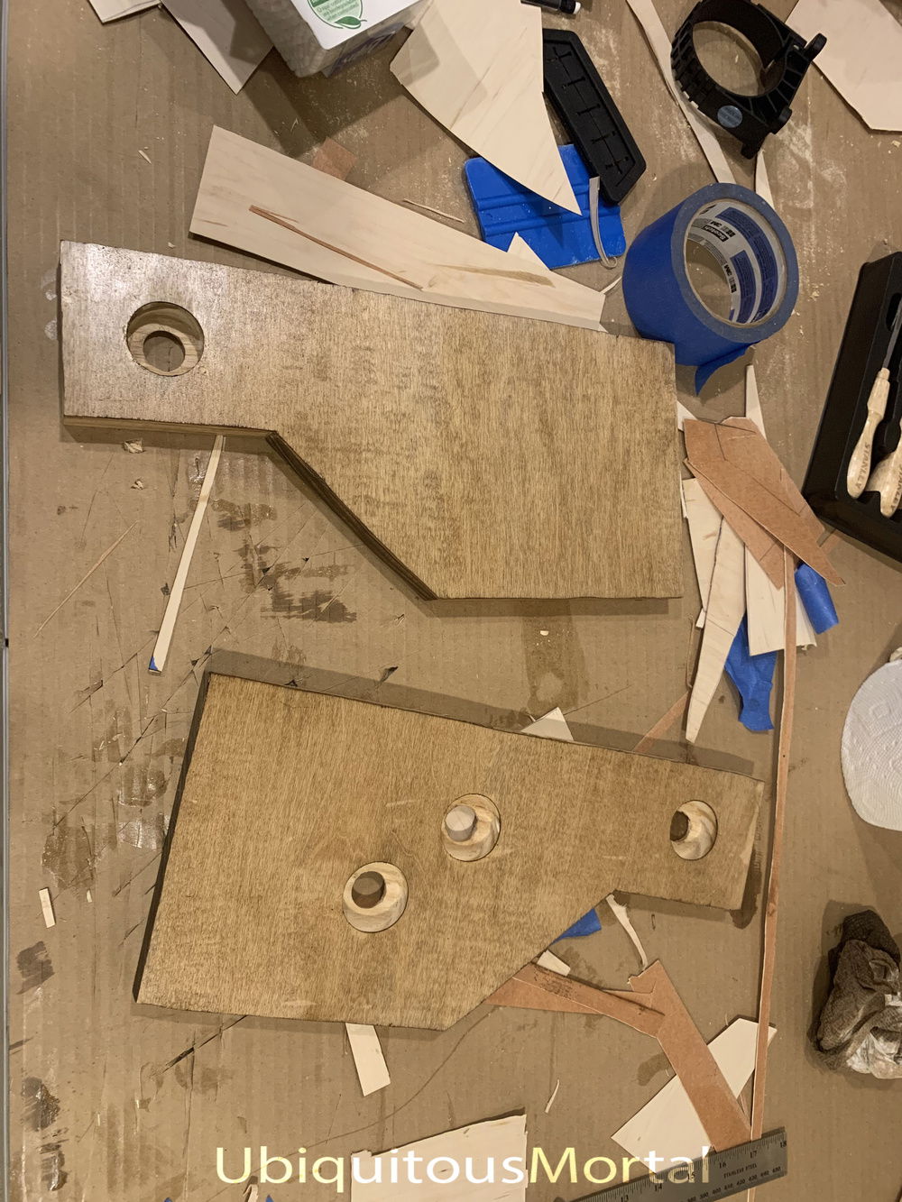 interior faux panels that help run the coolant lines from left to right, and connect to the quad radiator.