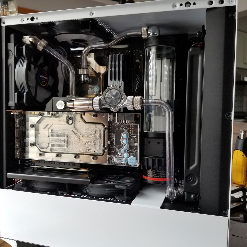 Lets say the scratch was already there on top of the reservoir