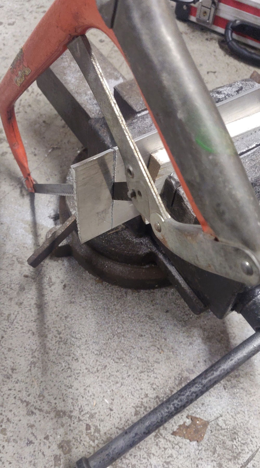 Just straight up cutting along the line