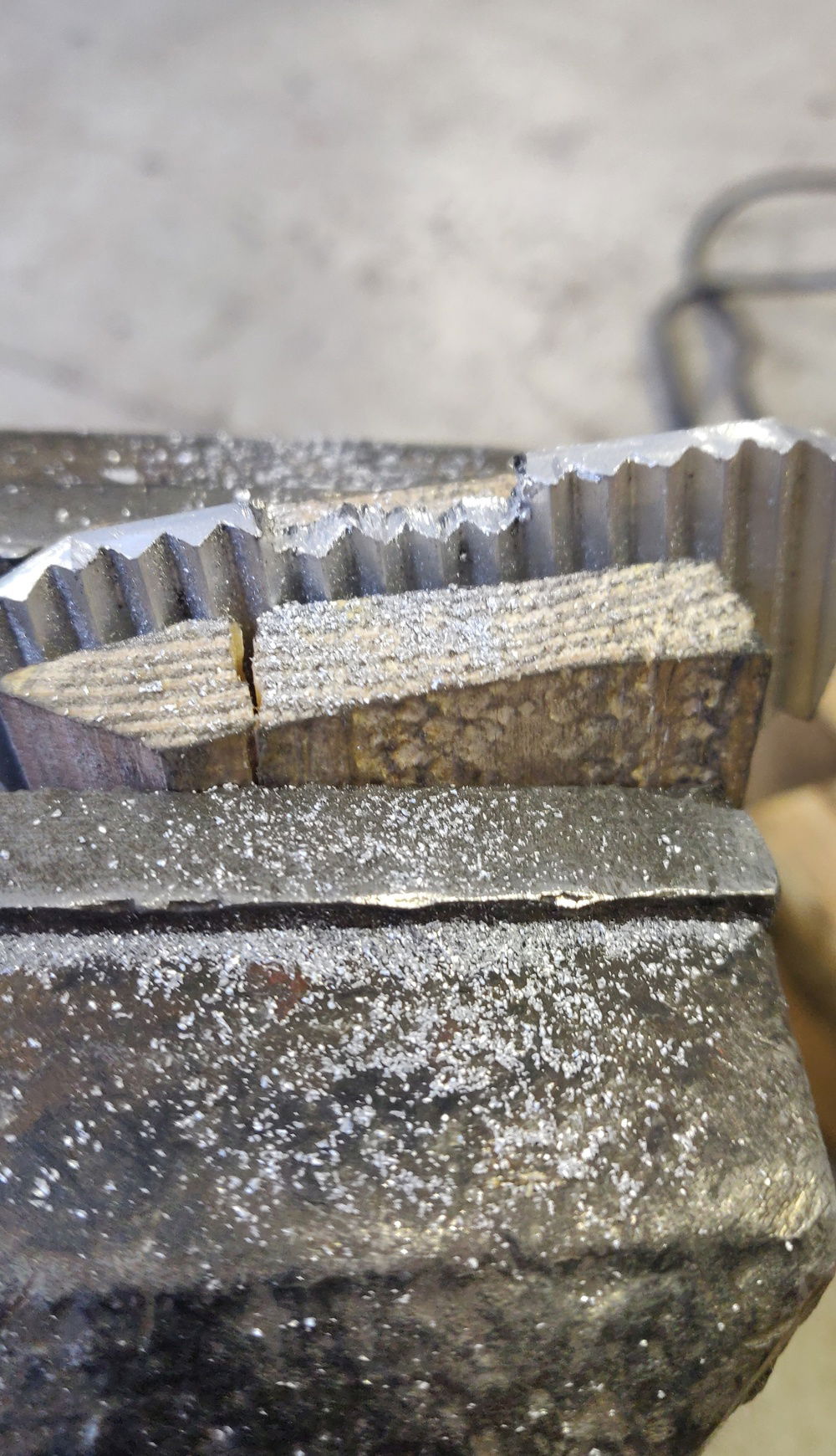 Cut the notch out with the saw and soon going to file it down