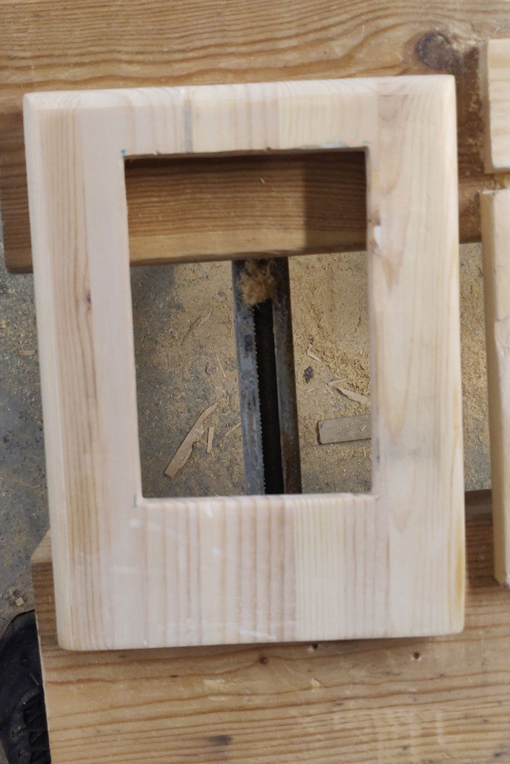 Backside, the IO area is that wide because of the gpu and motherboard being sandwiched in the case. Going to need some straightening still but I guess I can make this work