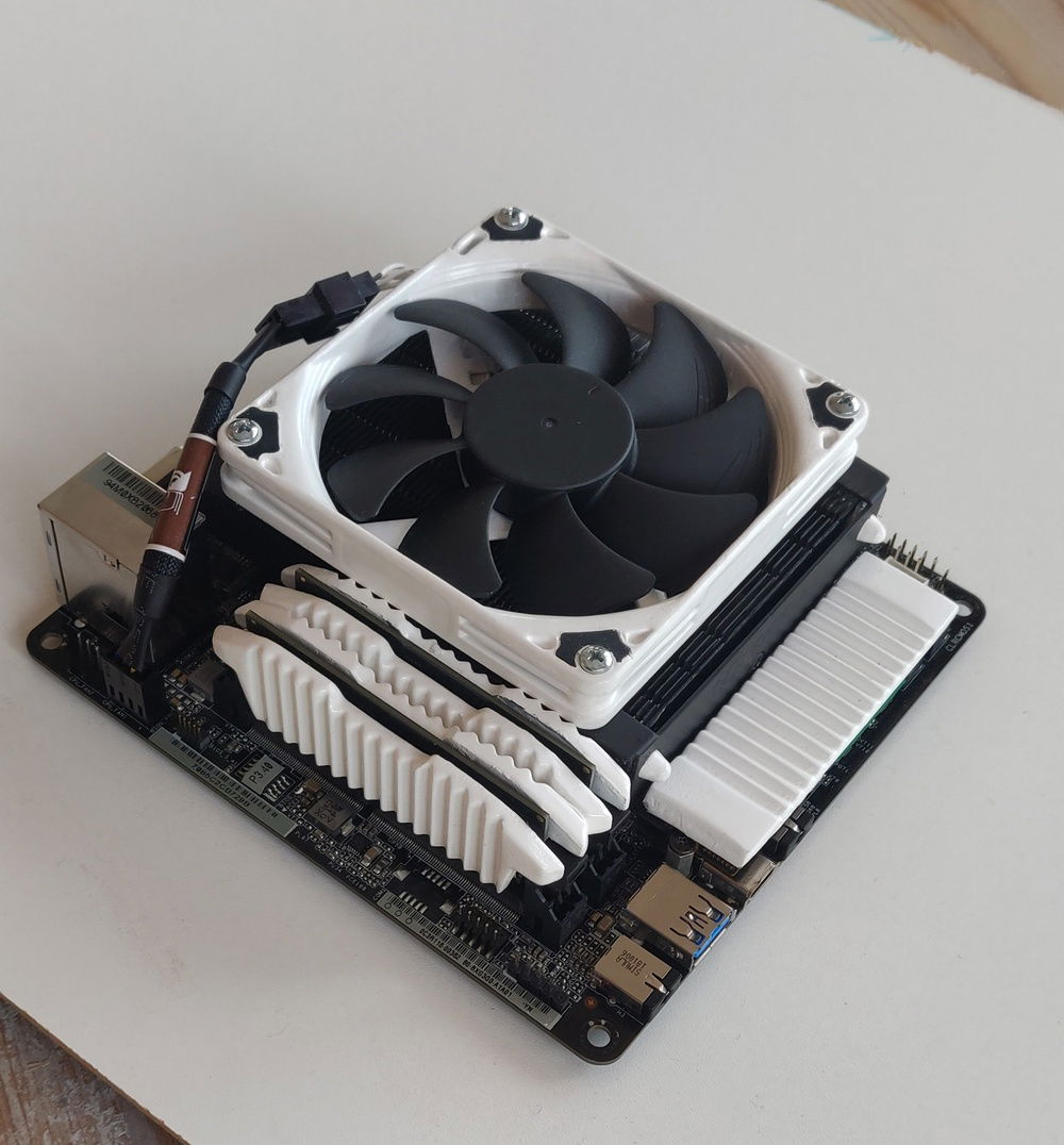 Motherboard assembled with everything