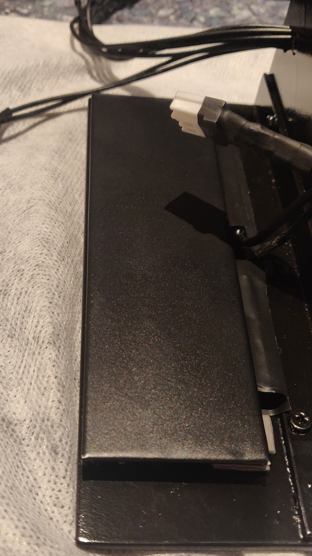 Another layer of pads and aluminium plate for top cooling