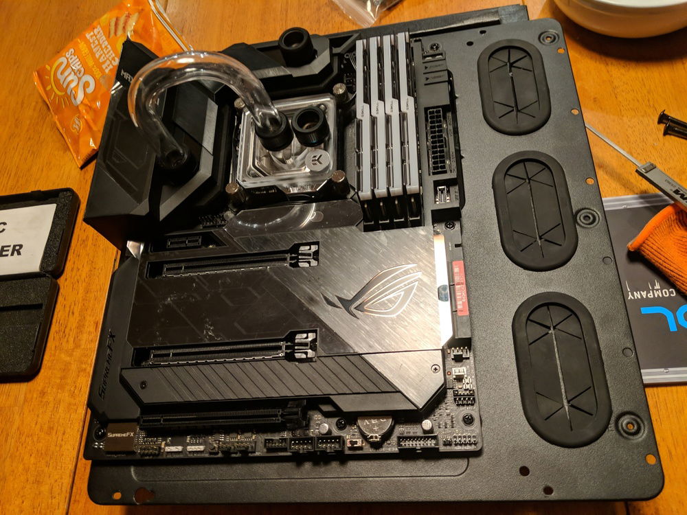 First hard tube test fit.