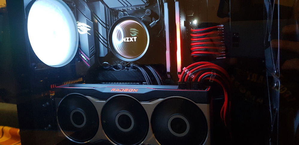 This is the final build, added vertical GPU mount, AIO and one more 120mm Corsair fan