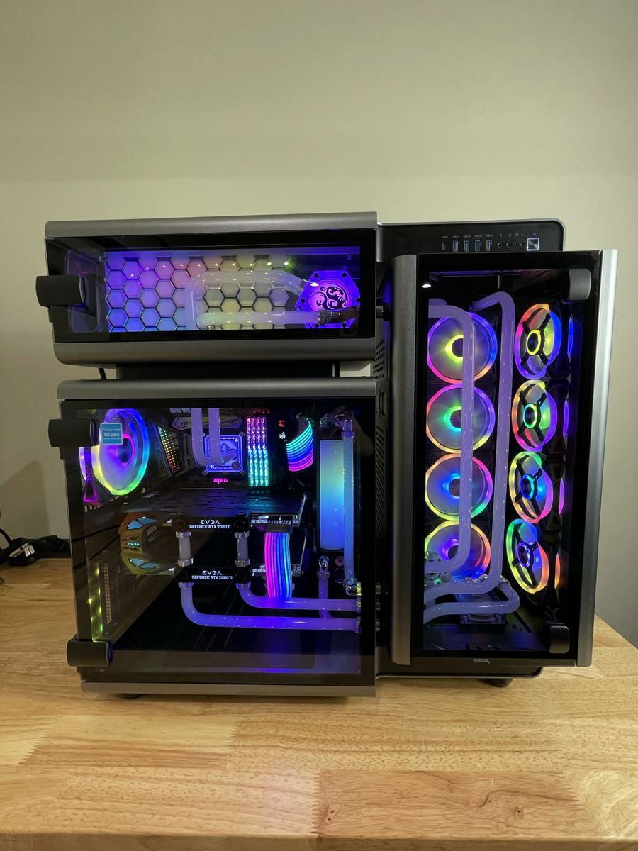 With the doors closed