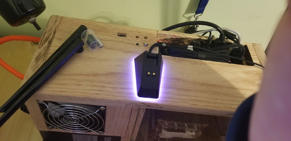 Notice the orange handle, it was added so that I can carry it easily :D