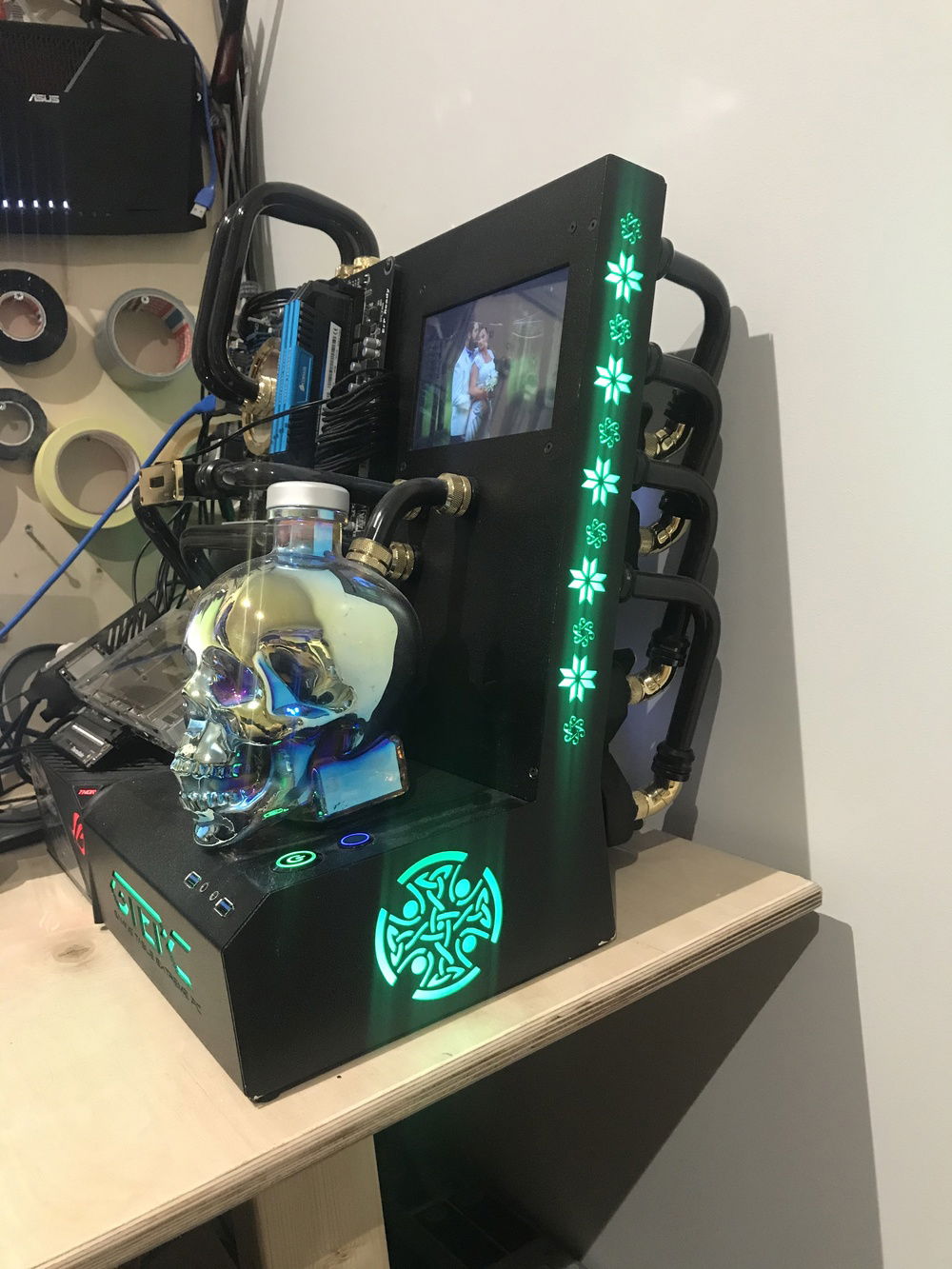 Mine old computer in a homemade case