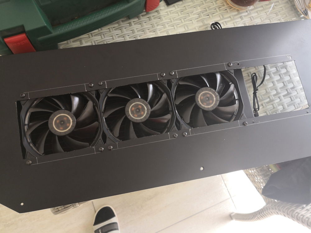 Try fan mounthing and mark cut