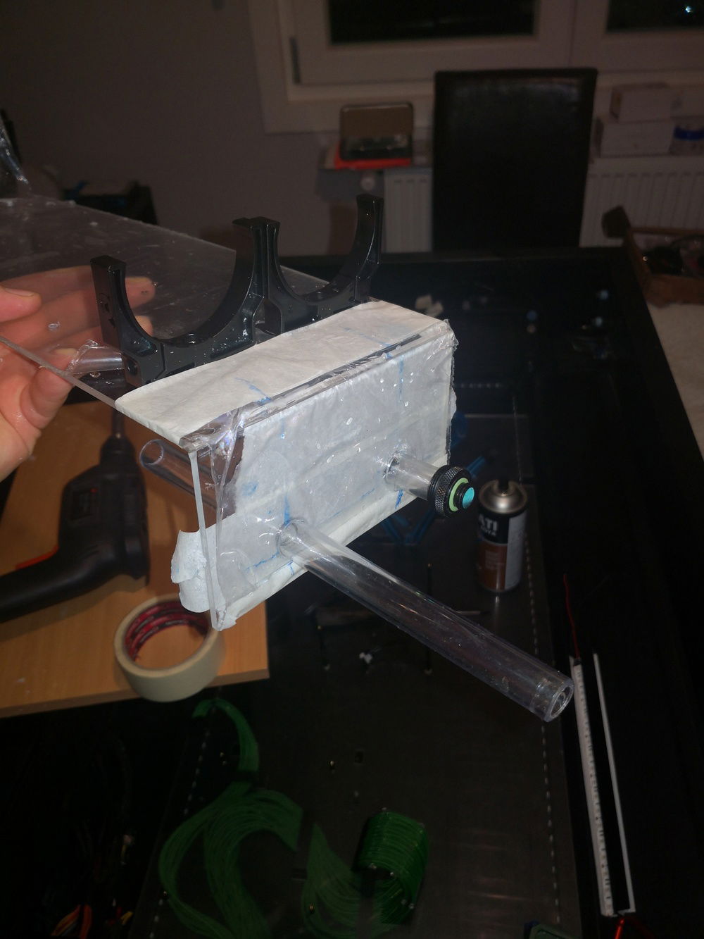 400mm rezervuar inline baackside tube moninting