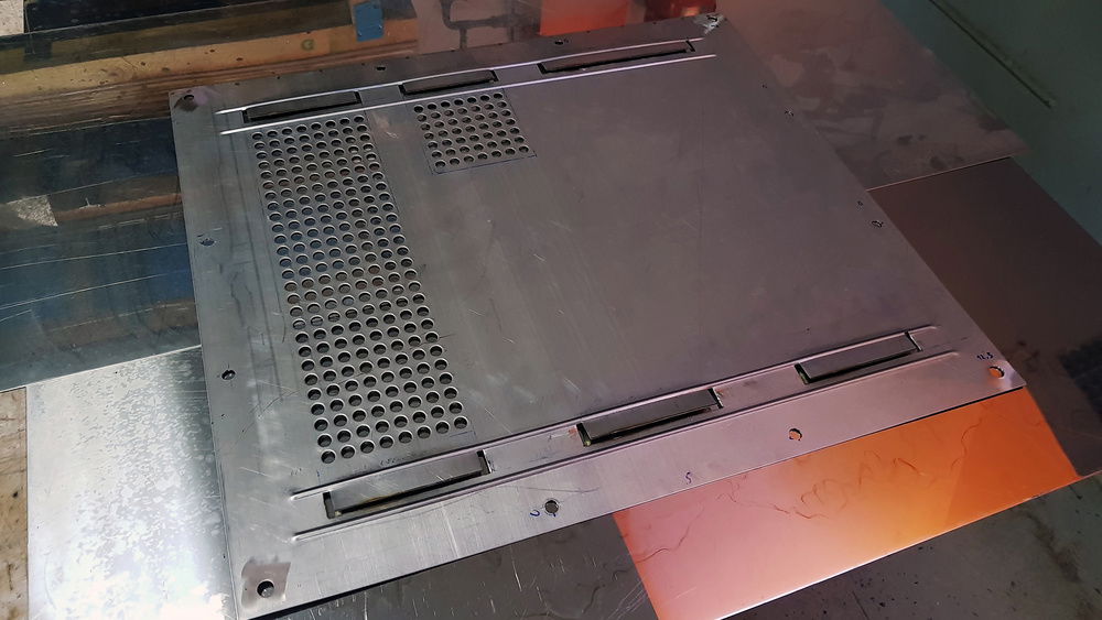 Back plate made (holes for air)