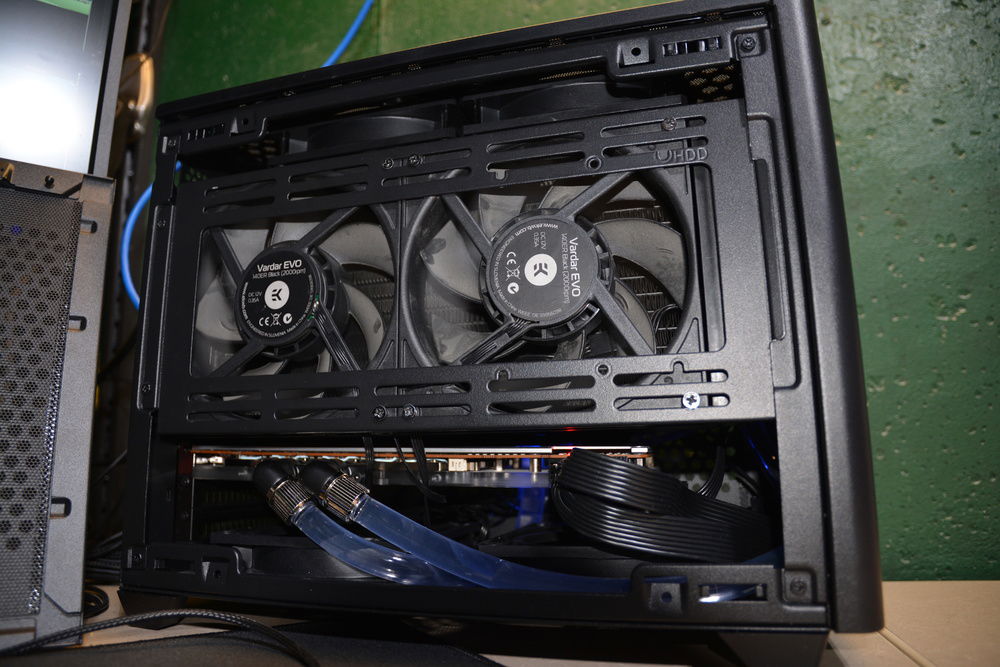 The day I finished the build,  it was an adventure dealing with all the complexities of the build dealing with the size of the rad and orientation of the in and out ports for the pump and res..