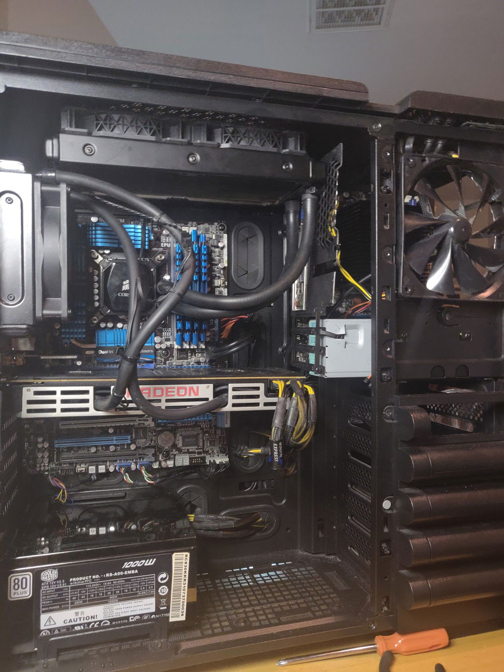 Inside after everything was (almost) done.