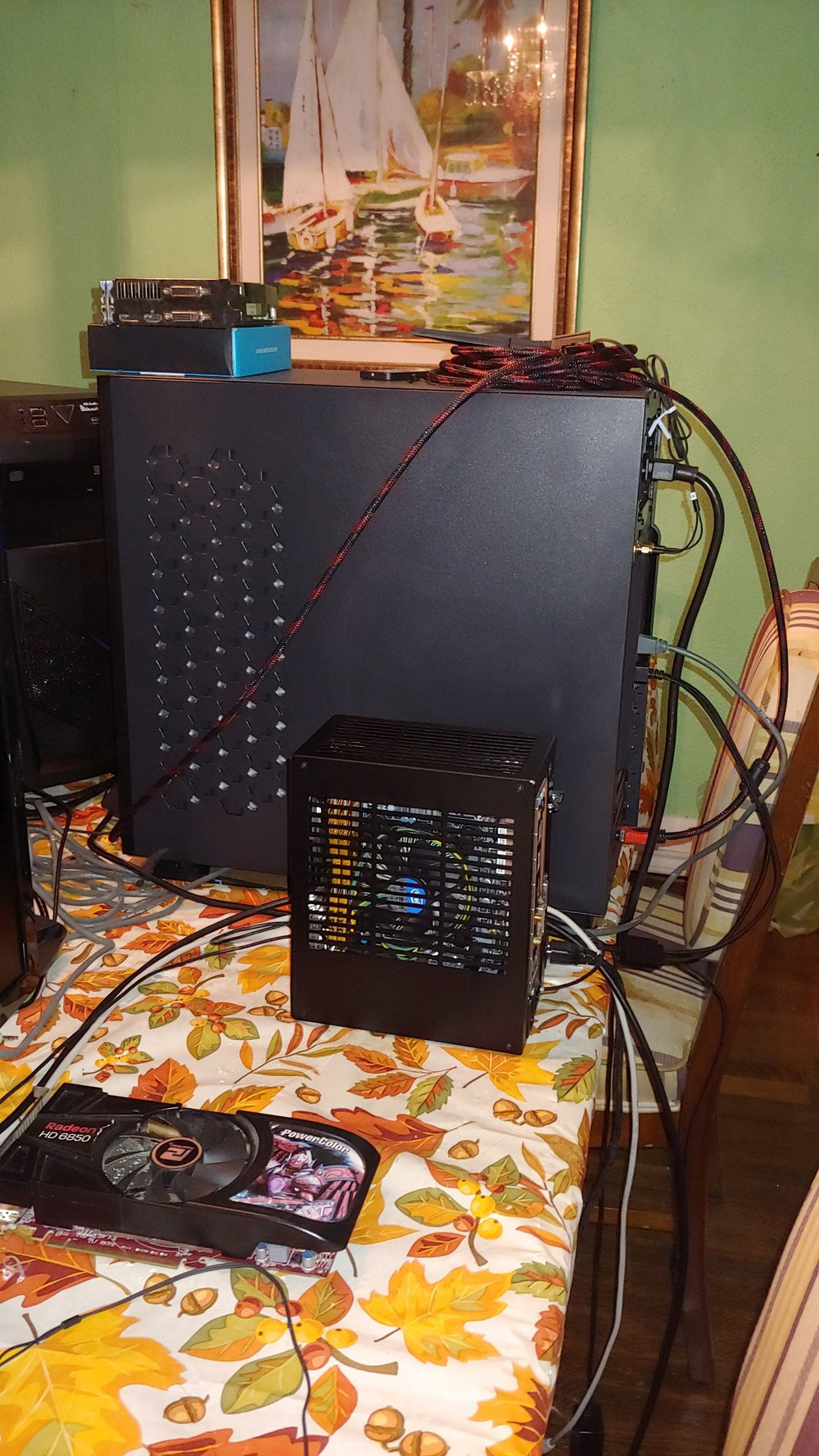Next to a full atx case