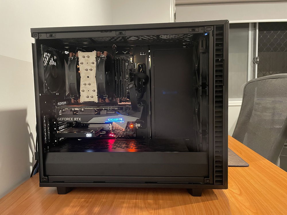 A side on view of my build.