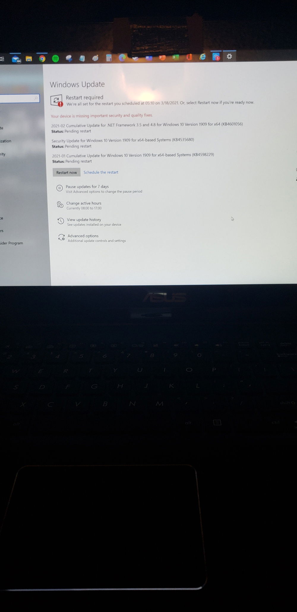It seems like Windows is always updating...